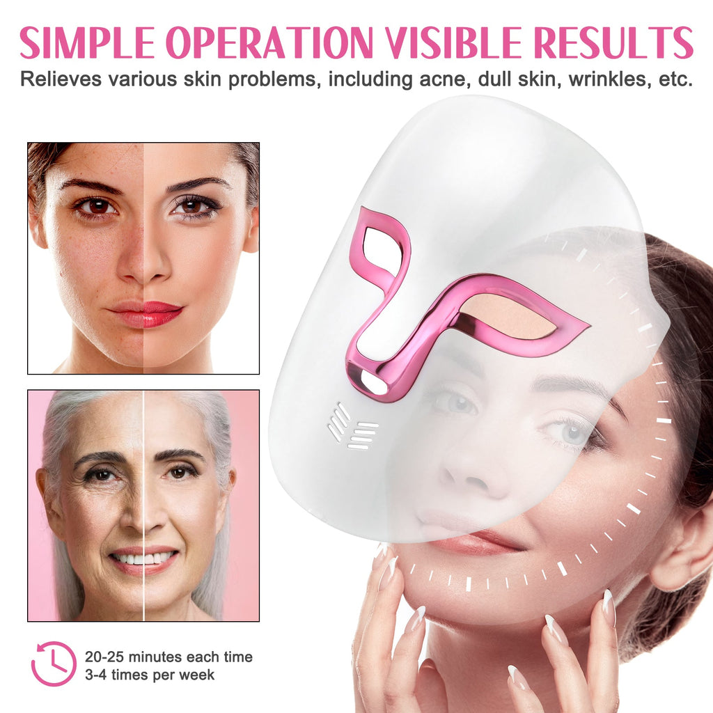 WoodFlows© LED Light Therapy Face Mask