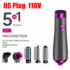 WoodFlows© 5 In 1 Hair Dryer Brush Set