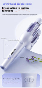 WoodFlows© Automatic Hair Curler with Dual-Purpose Anion Technology